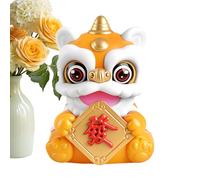 Figurines Tableau De Bord Auto | Décor Table Danse Du Lion Solaire Nouvel An Chinois - Décor pour Console Centrale Auto,Pour Conducteurs Bureau Maison Navette Quotidienne Voyages