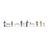Noch H0 Figurine-World Buffet Coloré à la Main, 1:87 (H0) pour Le modélisme, idéal pour Les scènes avec des invités et des serveurs