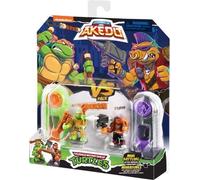Figurines Tortues Ninja Michelangelo vs Bebop - Akedo - Moose Toys - Coffrets duel a collectionner