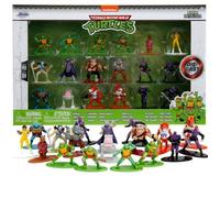 Figurines Tortues Ninja Warrior en métal - Set de 18 pièces - JADA - Collection de personnages détaillés