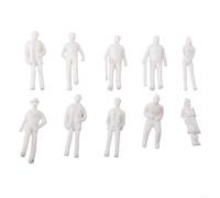 Figurines Train 1:75 Non Peintes Lot de 100 pour OO | Échelle 1:75 précise, lot de 100 , poses variées, idéal pour de gare et villages