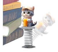 Figurines Voiture pour Tableau de Bord,Décor pour Console Centrale Auto - Ornement Véhicule en Forme de Chat 2D Acrylique pour Bibliothèque Bureau Camping-car Table de Nuit