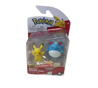 Figurine Pokemon Jouet 5 cm Pikachu & Marill - Pokemon Figure de Combat Nouvo 2023 - sous Licence Officielle Jouet Pokemon