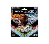 Figurines Beyblade X Jurassic World Collaboration T. Rex contre Mosasaurus Multicolore A