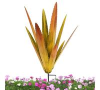 Figuritas De Decoración Para Exteriores - Estacas Decorativas Para El Patio Del Hogar, Decoración Del Hogar De Plant | Tequila Decoración Del Hogar | Estatua De Jardín De Flores De Metal Para Bricolaj