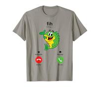 Fih Calling Decline Accept Funny Fishing Appel téléphonique Poisson T-Shirt