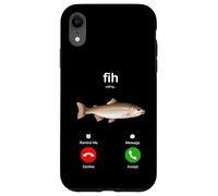Fih Calling Remind me Message Decline Accept Phone Call Fish Coque pour iPhone XR