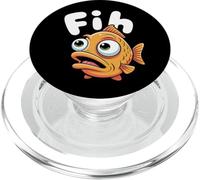Fih Funny Stupid Fish Meme Silly Missorelled Humour Pun Animal PopSockets PopGrip pour MagSafe