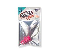 FIIISH 1 tete plombee X-Strong 70g - CRAZY SAND EEL 220 - Rose Fluo