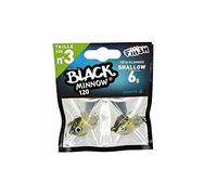 FIIISH Black Minnow 120 - 2 têtes plombées peu profondes - 6 g - Kaki