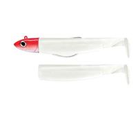 FIIISH Black Minnow 120 - Combo Off Shore - 25 g - Blanc + extra corps blanc - Tête plombée rouge