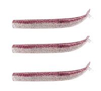 FIIISH Crazy Sand Eel Lot de 3 leurres de 120 mm Violet pailleté