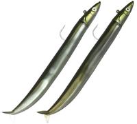 Fiiish Double Combo Off Shore Crazy Sand Eel + Rattle No.4-18cm - 35g - Kaki - CSE529
