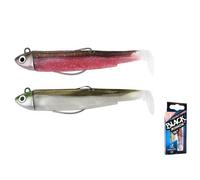 Fiiish Leurre Souple Black Minnow Double Combo Search 4.5g 70 Mm