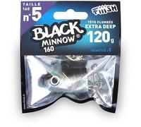 Fiiish Tete Plombee Extra Deep Black Minnow No.5-120g - Kaki - BM624