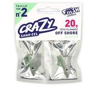 Fiiish Tete Plombee Off Shore Crazy Sand Eel No.3-20g - Pearl Green - CSE221