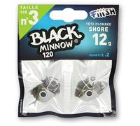 Fiiish Tete Plombee Shore Black Minnow No.3-12g - Kaki - BM007