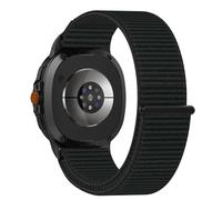 FiiMoo Bracelet compatible avec Galaxy Watch8 40mm/44mm/Watch8 Classic 46 mm, bracelets de rechange extensibles réglables en nylon élastique souple - Noir