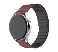 FiiMoo Bracelet Compatible avec Garmin Forerunner 265/Forerunner 255/Garmin Venu 2/Garmin Vivoactive 4, 22mm Bracelet Magnétique Silicone, Remplacement en Réglable Bracelet pour Garmin Venu 3-Rouge
