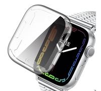 FiiMoo Compatible avec Apple Watch Series 10 46mm Coque avec Protection D'écran, Étui de Protection Complète, Coque en TPU Souple, Case de Protection pour Apple Watch Series 10 46mm-Transparente