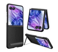 FiiMoo Coque de Protection pour Motorola Razr 60 Ultra, Coque Pliante avec Support, Protection d'Écran et Appareil Photo Incluses pour Motorola Razr 60 Ultra Étui - Noir