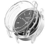 FiiMoo Coque pour Xiaomi Watch S3 avec Protecteur d'écran intégré, Coque de Montre en TPU, Couverture complète, Coque Antichoc, Coque de Protection Haute définition, Coque pour Xiaomi Watch S3-transp