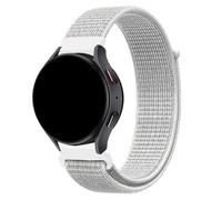 FiiMoo Nylon Bracelet Compatible avec Amazfit Bip 3/Bip 3 Pro/Amazfit Bip/Amazfit GTS 4/GTS 4 Mini/Amazfit GTS 3, 20mm Bracelet Sport, Remplacement en Réglable Bracelet pour Amazfit GTR Mini-Blanc