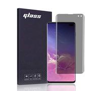 FiiMoo Protection Écran Anti-Espion Compatible avec Samsung Galaxy S10 Plus,[2 Pièces][Reconnaissance d'empreintes digitales][Couverture complète] Protecteur d'écran de confidentialité Galaxy S10 Plus