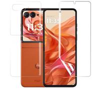 FiiMoo Protection Écran pour Motorola Razr 50, Protecteur d'écran + Film Protecteur Arrière, [Couverture Complète] [Reconnaissance D'empreintes Digitales] [Sans Bulles], pour Motorola Razr 50 Écran