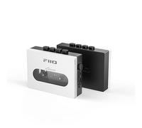 FiiO CP13 Lecteur cassette portable avec prise jack 3,5 mm, ultra faible effet et flutter, alimenté par une batterie de type C ou au lithium (blanc et noir)