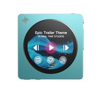 FIIO DISC Lecteur de musique HiFi portable, double DAC numérique avec sorties 3,5 mm et 4,4 mm, Bluetooth 5.4 LDAC, écran tactile (bleu)