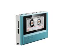 FiiO Echo Retro Lecteur audio numérique haute résolution, double DAC Bluetooth, sortie équilibrée de 4,4 mm, écran couleur, DAP portable (bleu ciel)