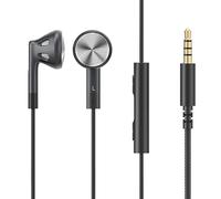 FiiO FF1 Écouteurs filaires HiFi Musique 3,5 mm Basse 14,2 mm Dynamique HD Microphone Écouteur pour Jeux Réunion Vidéo (Noir)