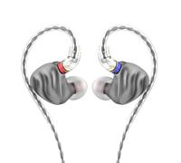 FIIO FH3 Écouteurs HiFi 3 Pilotes (1 Dynamique + 2 Knowles BA) Écouteurs Intra-Auriculaires Haute Résolution, Son Bass, Haute Fidélité pour Smartphone/PC/Tablette (Titanium)