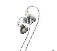 FiiO Écouteurs intra-auriculaires JD10 – Version 3,5 mm – Noir transparent