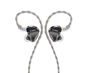 FiiO JadeAudio JH5 1DD+4BA Écouteurs hybrides 5 pilotes HiFi intra-auriculaires avec câble détachable 0,78 mm 2 broches prise 3,5 mm pour audiophile/musicien (noir)