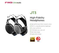 FiiO JT3 Écouteurs supra-auriculaires ouverts, pilote dynamique 50 mm, diaphragme composite PEK + PU, câble détachable 3,5 mm avec micro Silver