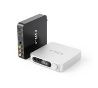 FiiO K11 Casque de Bureau 1400 W DAC et amplificateur 384 kHz/24 Bits DSD256 pour Audio/PC Domestique/PC 6,35 mm/4,4 mm/RCA/coaxial/Optique (Argent)