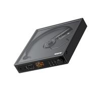 FiiO Lecteur CD stéréo portable DM15 avec véritable DAC R2R 24 bits, sortie haute puissance de 1150 mW + 1150 mW, émetteur Bluetooth adaptatif aptX, 24 préréglages sonores, audio Hi-Fi USB/CD, écran