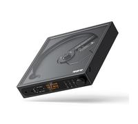 FiiO Lecteur CD stéréo portable DM15 avec véritable DAC R2R 24 bits, sortie haute puissance de 1150 mW + 1150 mW, émetteur Bluetooth adaptatif aptX, 24 préréglages sonores, audio Hi-Fi USB/CD, écran