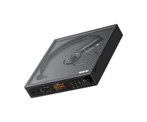 FiiO Lecteur CD stéréo portable DM15 avec véritable DAC R2R 24 bits, sortie haute puissance de 1150 mW + 1150 mW, émetteur Bluetooth adaptatif aptX, 24 préréglages sonores, audio Hi-Fi USB/CD, écran