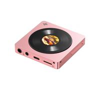 FIIO DISC Lecteur de musique HiFi portable, lecteur audio numérique double DAC avec sorties 3,5 mm et 4,4 mm, Bluetooth 5.4 LDAC, écran tactile (rose)