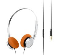 FiiO Snowsky Wind Casque audio supra-auriculaire 3,5 mm pour enregistrement et jeu avec microphone, diaphragmes de 40 mm, son HiFi (argent)