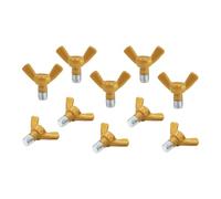 Fiita Lot de 10 vis M6 (6 mm x 10 mm) dorées pour arche de mariage, support d'arc, papillon, vis et écrous de serrage en alliage d'acier pour outils de bricolage