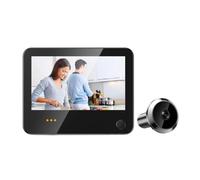 FIJHNGSF Caméra de Sonnette vidéo Radar Judas sans Fil WiFi | Caméra de sonnette Wifi à grande batterie avec détection for porte d'entrée