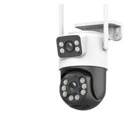 FIJHNGSF WiFi PTZ extérieur à Double Objectif 8MP