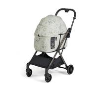 FIKAGO FTG2 Poussette pour animal de compagnie, ultra légère, système de pliage à une main, grandes roues et maille respirante, chariot confortable jusqu'à 20 kg, automatique, Free To GO 2 (Blossom