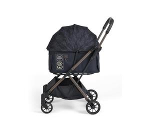 FIKAGO FTG2 Poussette pour animal de compagnie, ultra légère, système de pliage à une main, grandes roues et maille respirante, chariot confortable pour animaux jusqu'à 20 kg, automatique, Free To GO