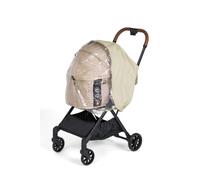 FIKAGO Housse de pluie pour poussette pour animal de compagnie - Transparente avec ventilation - Taille M ou L - Beige ou gris - Convient pour poussette FikaGO (beige M)
