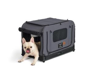 FIKAGO Queen S - Sac de transport pour animaux de compagnie - Compatible avec King Pet Wagon - Pour petits chiens et chats (gris)